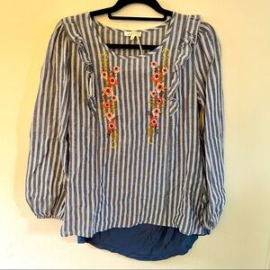 Mystree Floral Embroidered Blouse